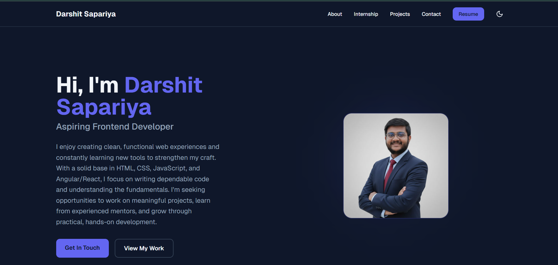 Developer Portfolio Website